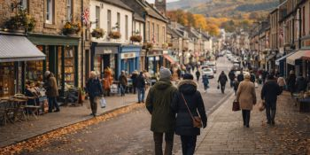 Scottish small-town setting reflecting the family drama in Belonging by Emma Dhesi