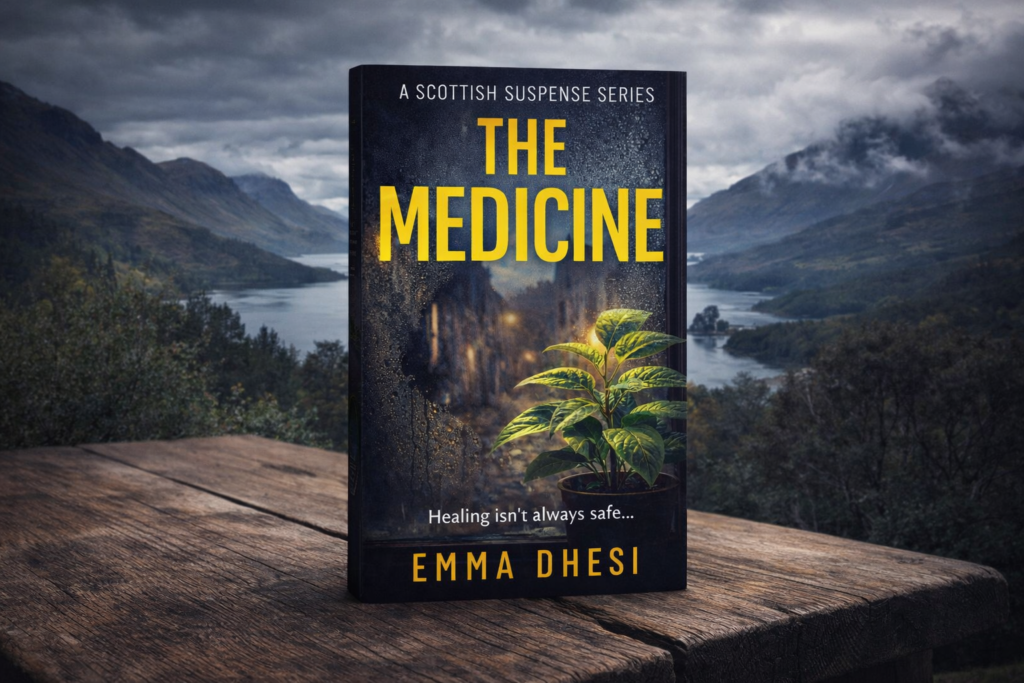 The Medicine by Emma Dhesi – Scottish psychological thriller set in Scotland
